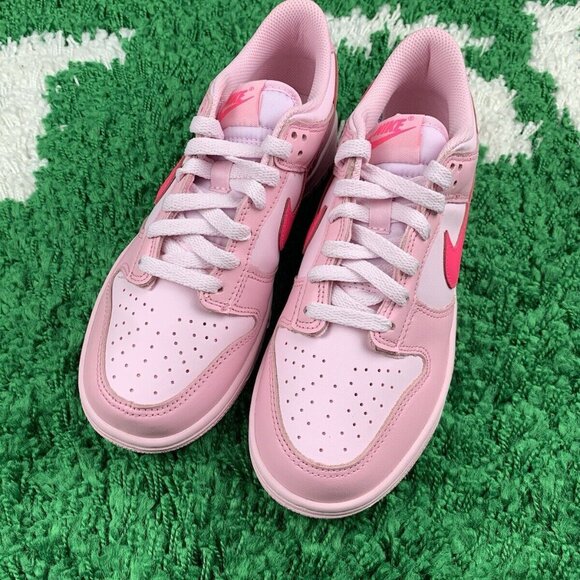 Nike Dunk Low GS Triple Pink size 6Y Women’s size 7.5 NEW DH9765-600 - Picture 2 of 12